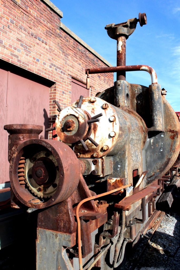 Rolling stock at Hagerstown Roundhouse - machinery behind the museum.