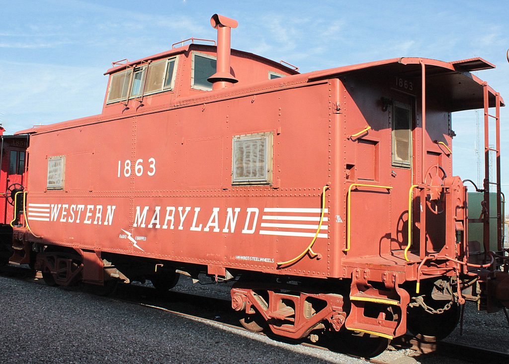 Rolling stock at the museum - caboose #1863
