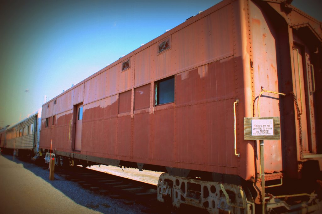 Rolling stock at the museum - a freight car.