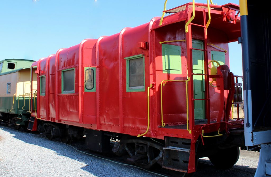Rolling stock at the museum - a caboose.