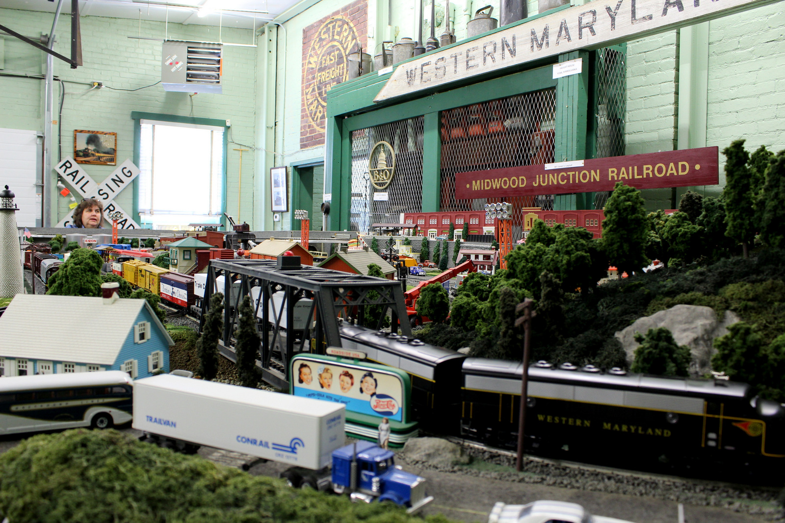 Model train layout at the Hagerstown Roundhouse Museum.