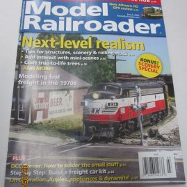A photo of a magazine called, Model Railroader. March 2020 edition.