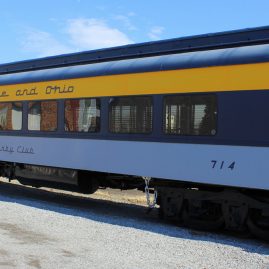 Rolling stock at the museum - The Derby Club Car.